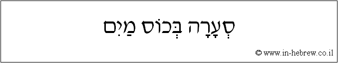 עברית: סערה בכוס מים
