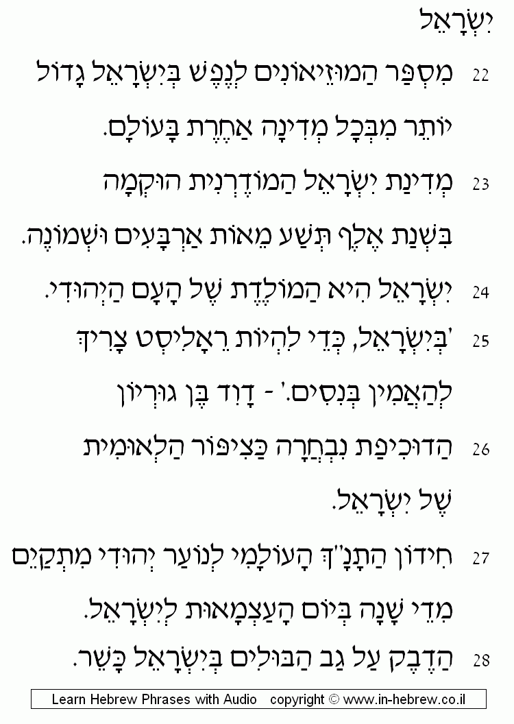 Israel 4/5