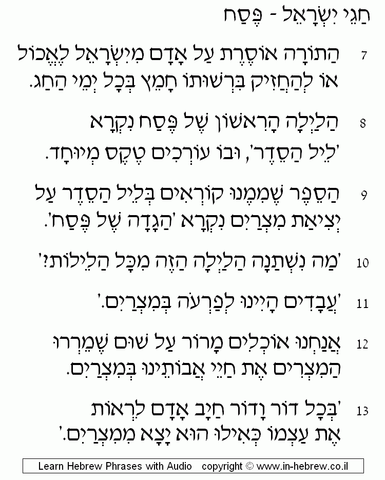 Passover 2/5