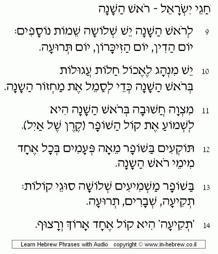 Rosh Hashana 2/5