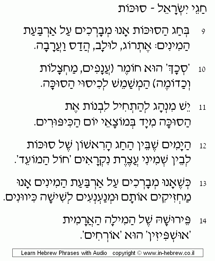 Sukkot 2/4